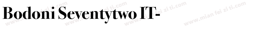 Bodoni Seventytwo IT字体转换